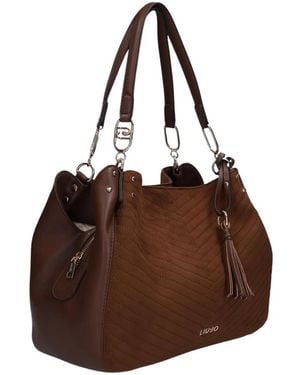 Liu Jo Tassen ,Bruin ,Leer Cirry Boston Bag