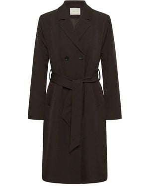 Kaffe Belted Coats - Black