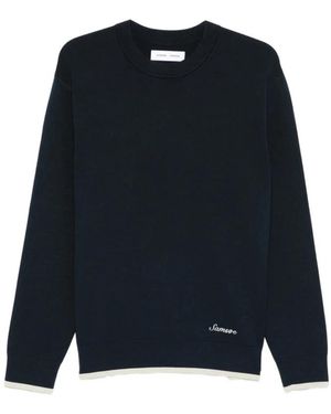 Samsøe & Samsøe Round-Neck Knitwear - Azul