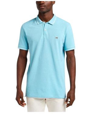 Lee Jeans Polo Hemden - Blauw