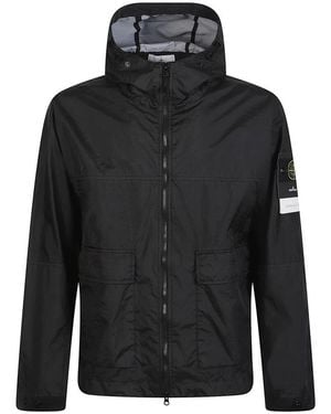 Stone Island Short Parka - Schwarz