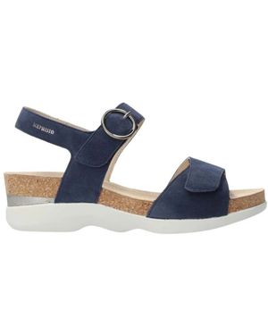 Mephisto Schoenen ,Blauw ,Leer Oriana Wedge Sandal