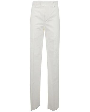 Ann Demeulemeester Straight Trousers - Blanco