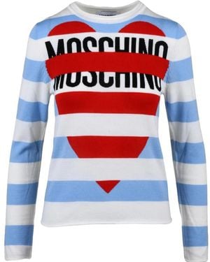 Moschino Round-Neck Knitwear - Rojo