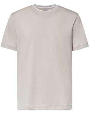 Eleventy Kurzarm-T-Shirt Mit Rundhalsausschnitt - Grau