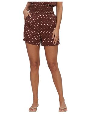 Ydence Korte Broeken ,Bruin ,Rayon Short Adeline - Rood
