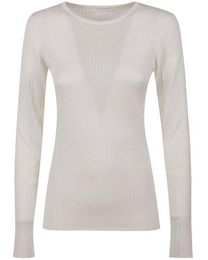 Majestic Filatures Round-Neck Knitwear - Gris