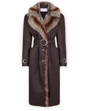 Rabanne Belted Coats - Marrón