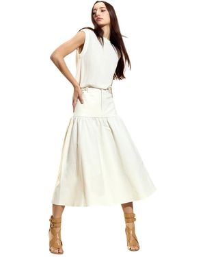 Cynthia Rowley Leather Skirts - Metallic