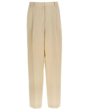 TOTEME Straight Trousers - Natural