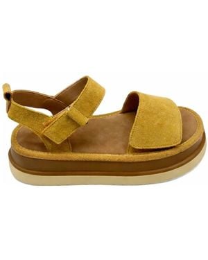Santino Milano Flat Sandals - Yellow