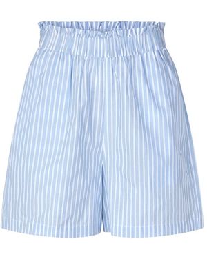 Lolly's Laundry Gestreepte Loszittende Shorts - Blauw