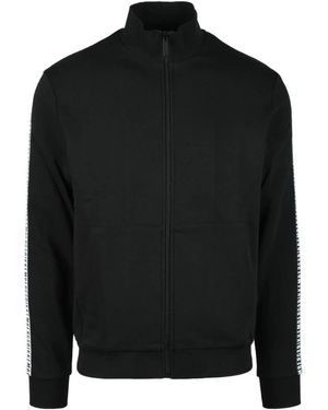 Bikkembergs Hoodies & Sweatvesten ,Zwart ,Katoen Katoen Polyester Sweatshirt Model