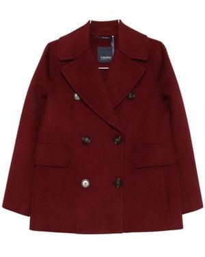 Max Mara Jassen ,Rood ,Wol Giaccone