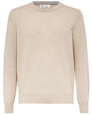 Brunello Cucinelli Cashmere Knitwear - Blanco