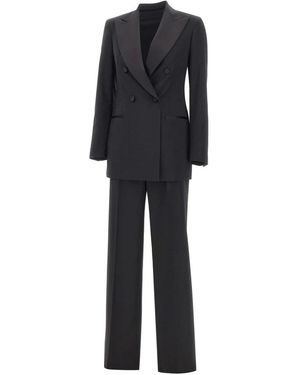 Tagliatore Double Breasted Suits - Noir
