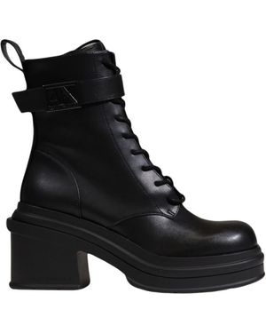 ARMANI EXCHANGE Heeled Boots - Black