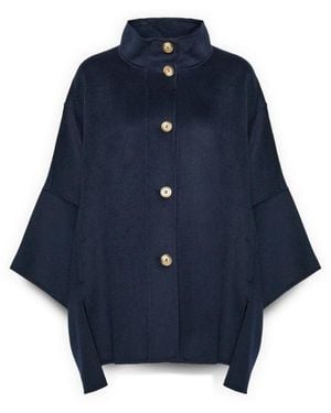 Elena Miro Single-Breasted Coats - Blu