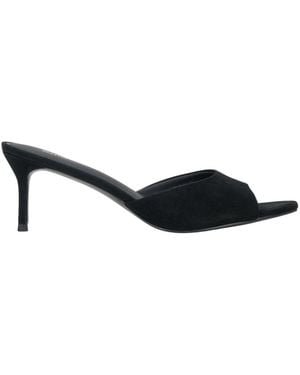 ESTRO Heeled Mules - Black