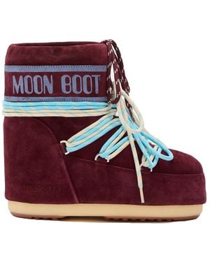 Moon Boot Icon Low Suede Boots - Rot