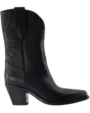 Golden Goose Cowboy & Biker Boots - Black