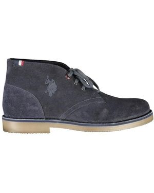 U.S. POLO ASSN. Blaue Leder Herren Stiefeletten