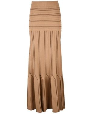 Elisabetta Franchi Maxi Skirts - Brown