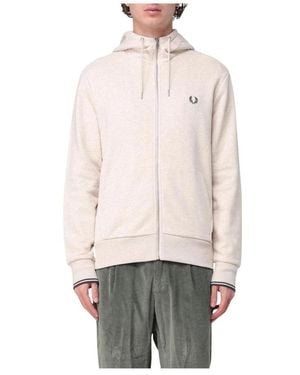 Fred Perry Klassischer Zip-Up Hoodie - Rot