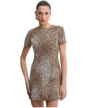 Michael Kors Kleedjes ,Bruin ,Polyester Jurken Jurken Korte Jurken