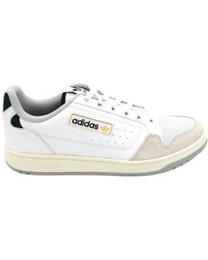 adidas Leder-Sneaker Mit Wildleder-Einsätzen - Weiß