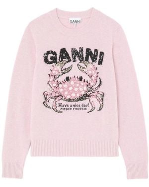 Ganni Sweatshirts - Rose