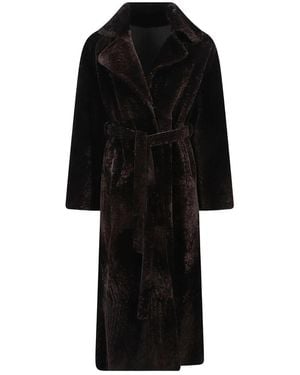 Arma Belted Coats - Negro