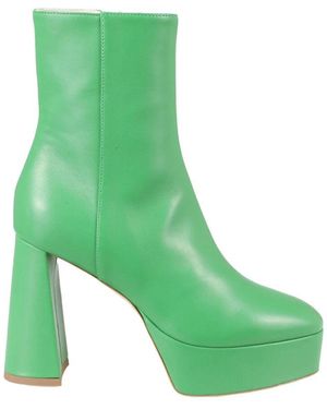 Bettina Vermillon Heeled Boots - Vert