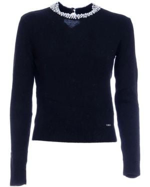 Fracomina Strickware Regular Fit Mit Wolle Und Kaschmir - Blau