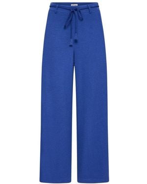 Ichi Wide Trousers - Blue