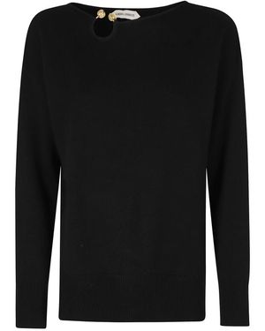 Alberta Ferretti Round-Neck Knitwear - Nero