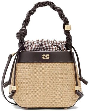Ganni Bucket Bags - Negro