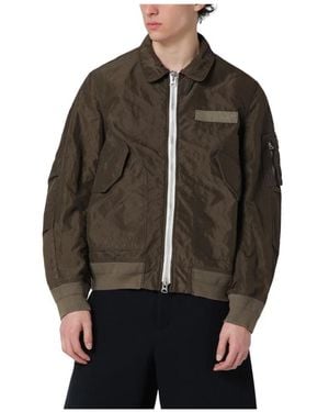 Sacai Bomber Jackets - Brown