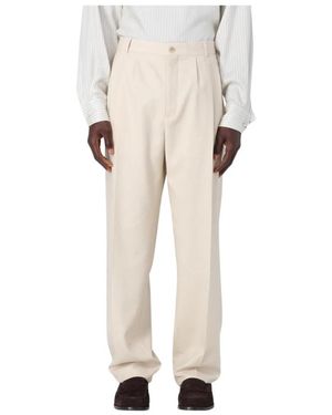 Saint Laurent Straight Trousers - Neutro