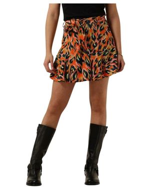 Silvian Heach Kleurrijke Mini Skort Met Speelse Print - Bruin