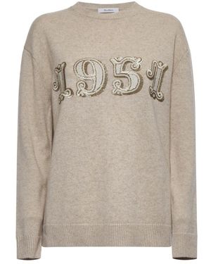 Max Mara Round-Neck Knitwear - Grey