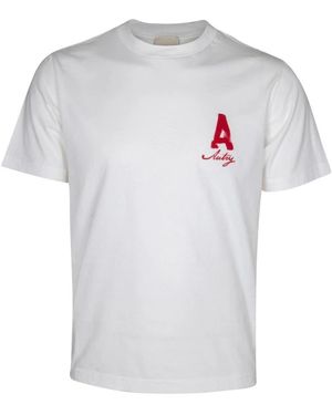 Autry Tops ,Wit ,Katoen Heritage T-Shirt