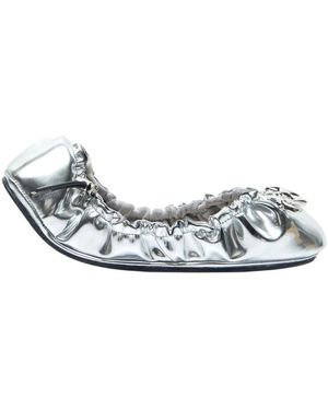 Rombaut Ruched ballerina flats - Mettallic