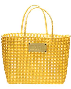 MSGM Tote Bags - Yellow