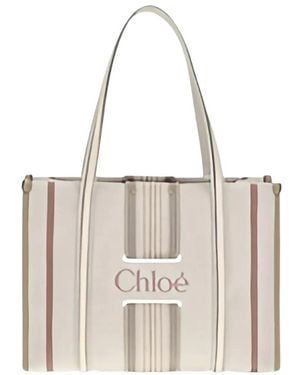 Chloé Tote Bags - Bianco