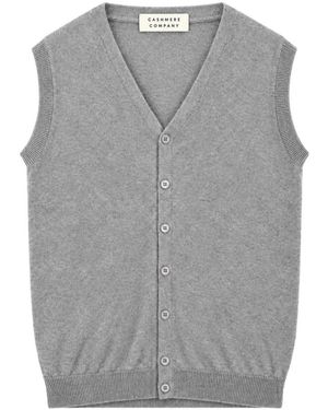 Cashmere Company V-Neck Knitwear - Grey