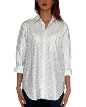 Roy Rogers Overhemden ,Wit ,Katoen Camicia Garçon - Grijs