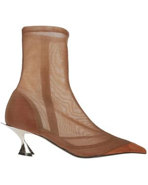Mugler Heeled Boots - Marrone