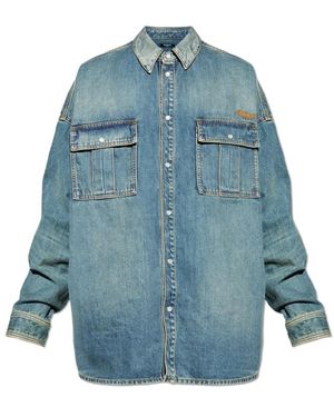 Balmain Denim Shirts - Azul
