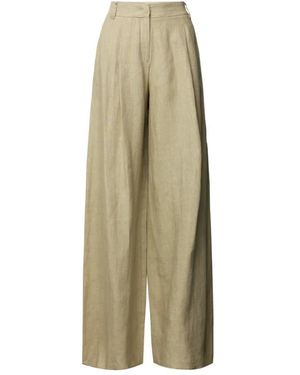 Marella Wide Trousers - Natural